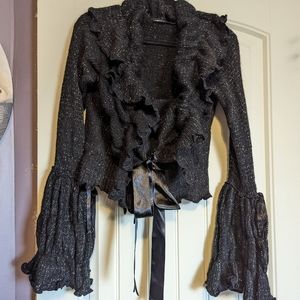 Cirque du Soleil tie front cardigan